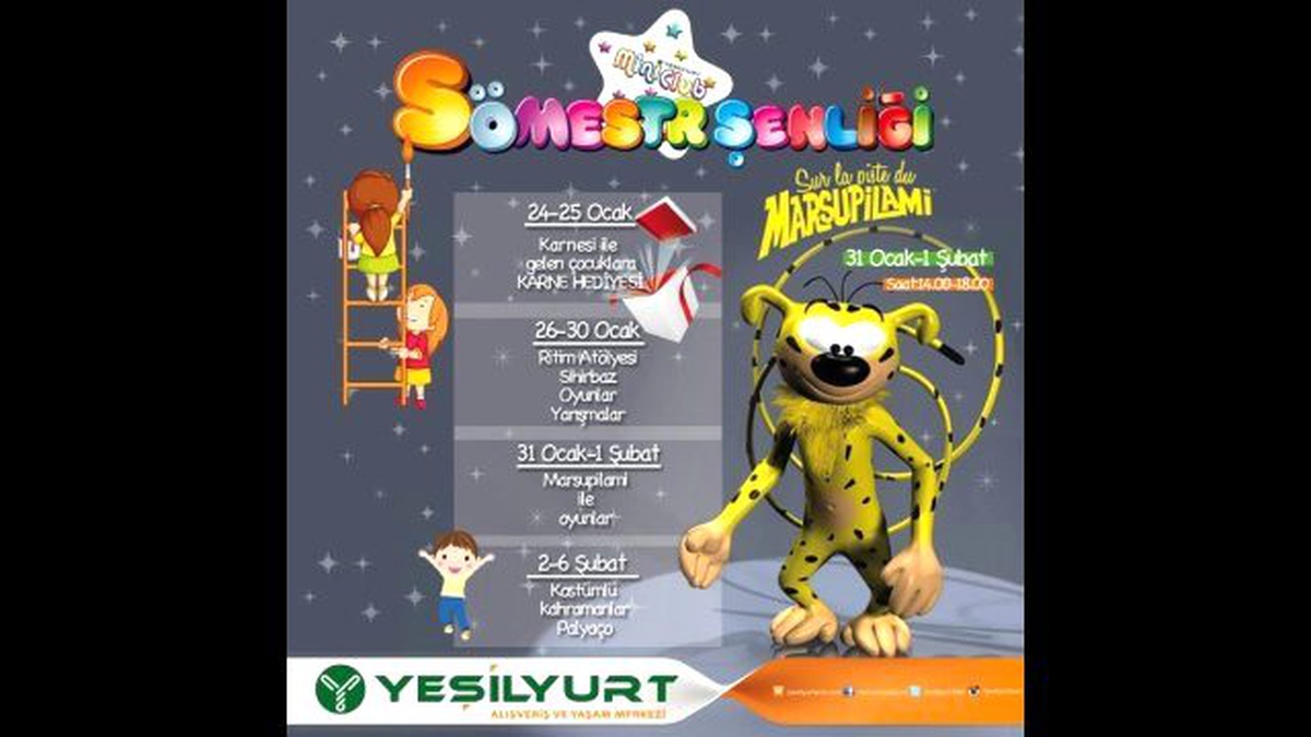Yeşilyurt Avm Mini Club\'ta Sömestr Şenliği