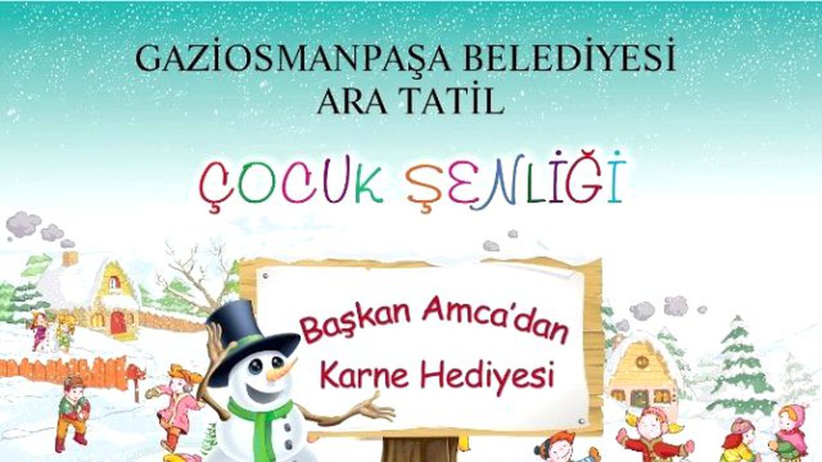 Başkan Amcadan Çocuklara Ara Tatil Hediyesi Geldi