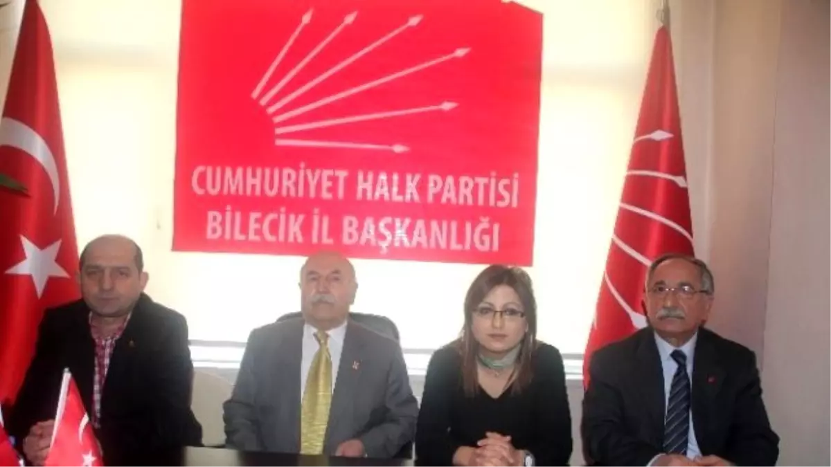 CHP Bilecik İl Başkanı Şinasi Çetinkaya Açıklaması