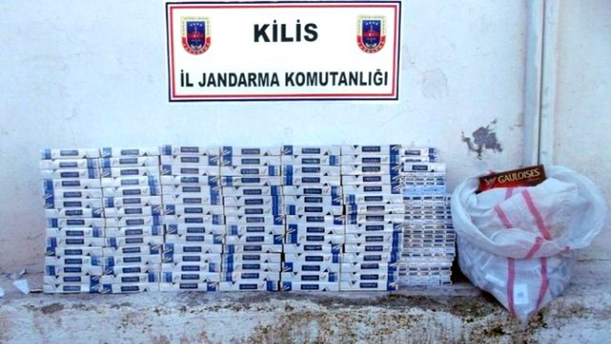 Kilis\'te 69 Bin Paket Kaçak Sigara Yakalandı