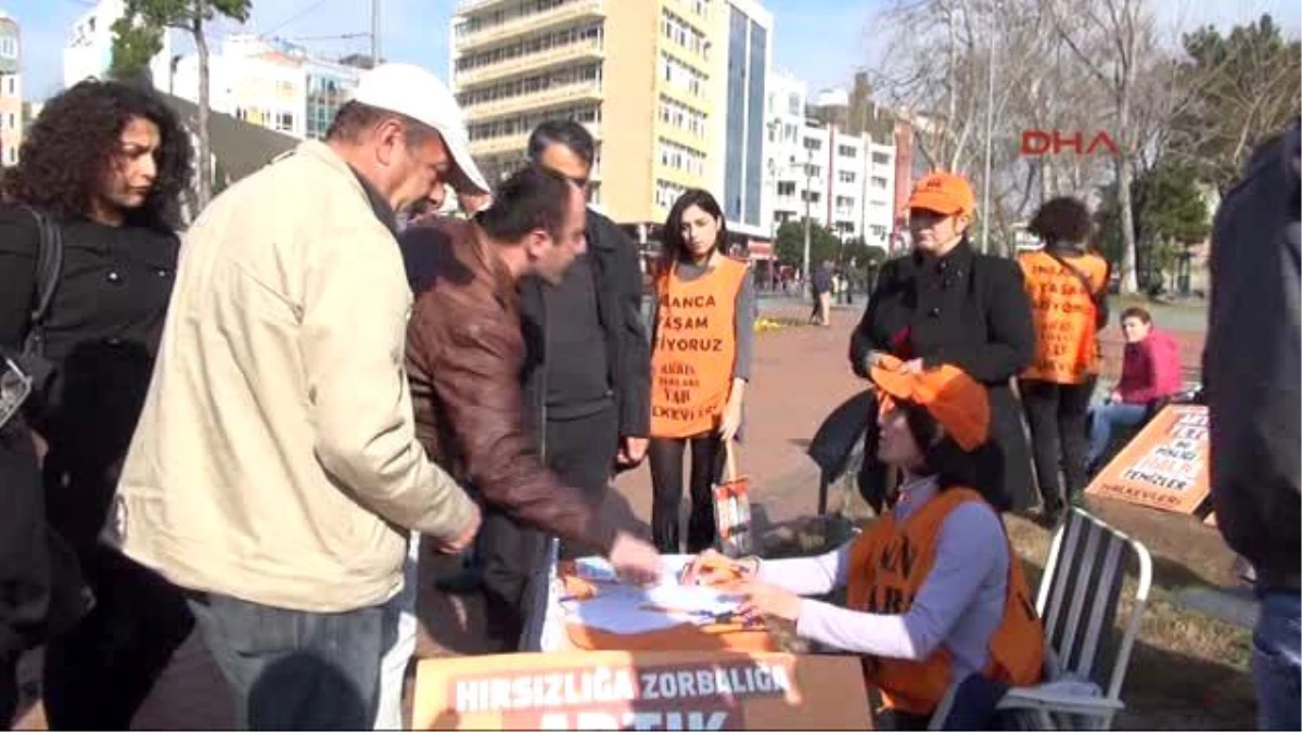 Antalya Enerji Firmasına 15 Metre Pankartlı Protesto