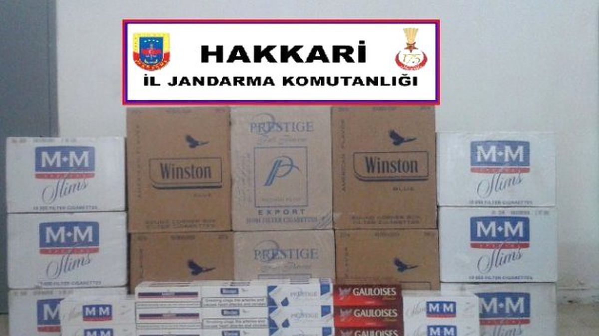 Hakkari\'de 93 Bin 500 Paket Kaçak Sigara Ele Geçirildi
