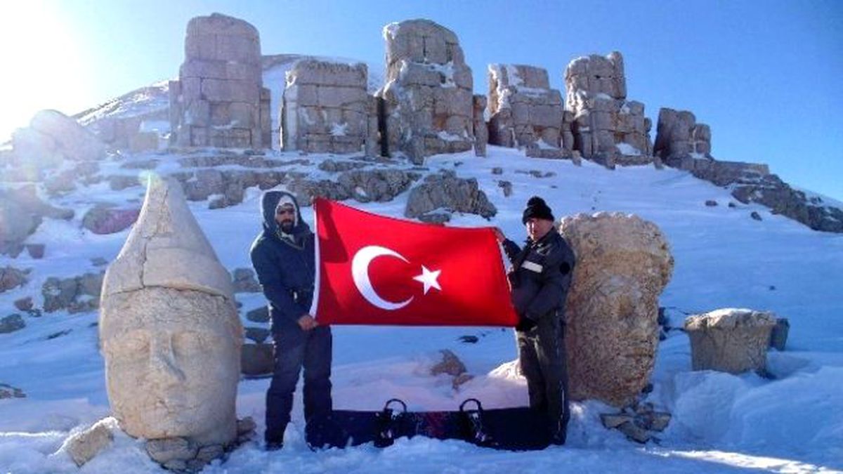 Nemrut Dağı\'nda Kayak Keyfi