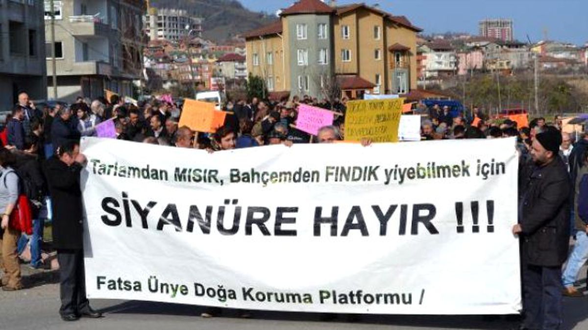 Ordu\'da Siyanür Karşıtı Çevreciler Eylem Yaptı