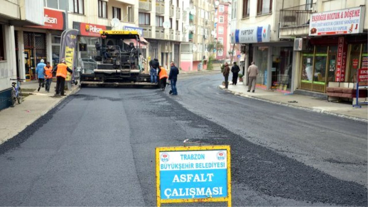 Trabzon Büyükşehir Belediyesi\'nin Asfaltlama Çalışmaları