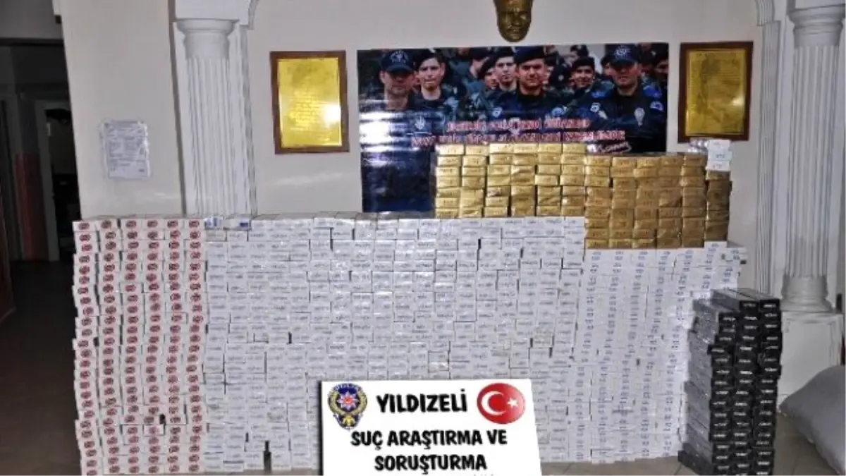 Yıldızeli\'nde 10 Bin Paket Kaçak Sigara Ele Geçirildi