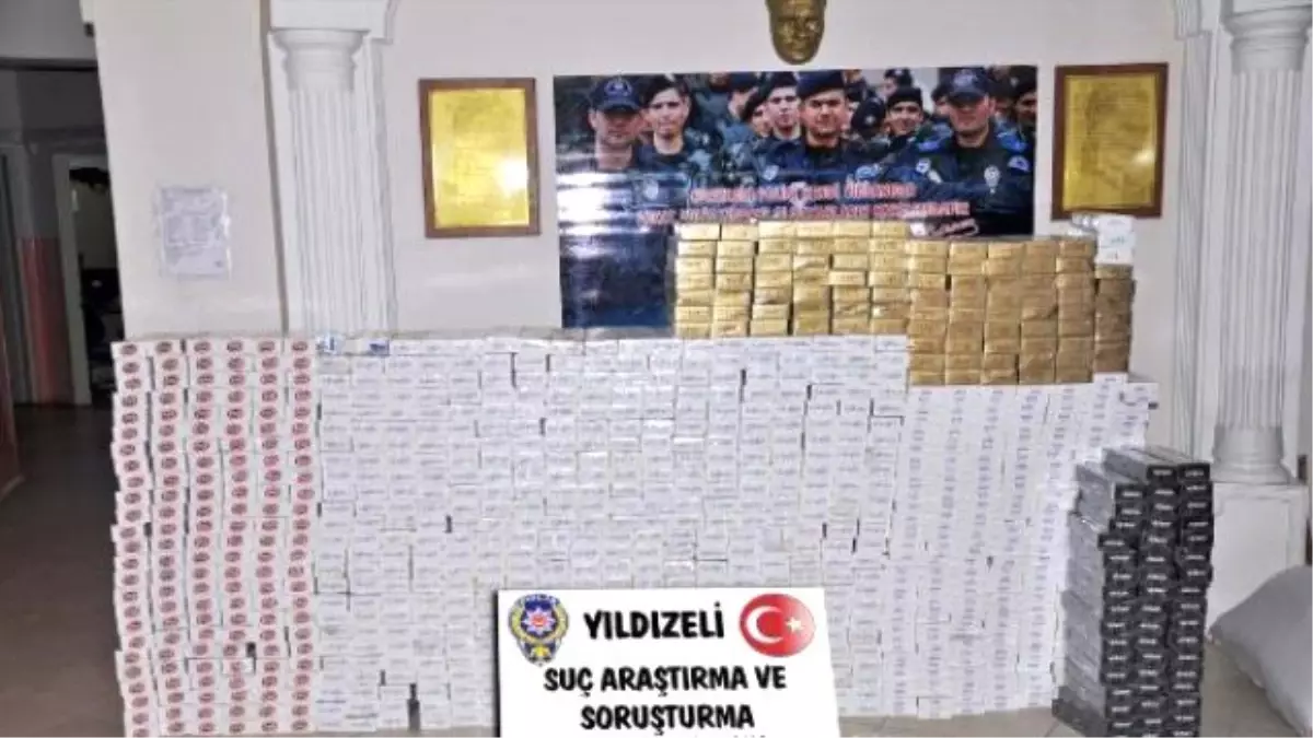 Yıldızeli\'nde 10 Bin Paket Kaçak Sigare Ele Geçirildi