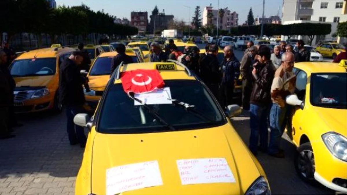 Adana\'da Taksiciler Eylem Yaptı