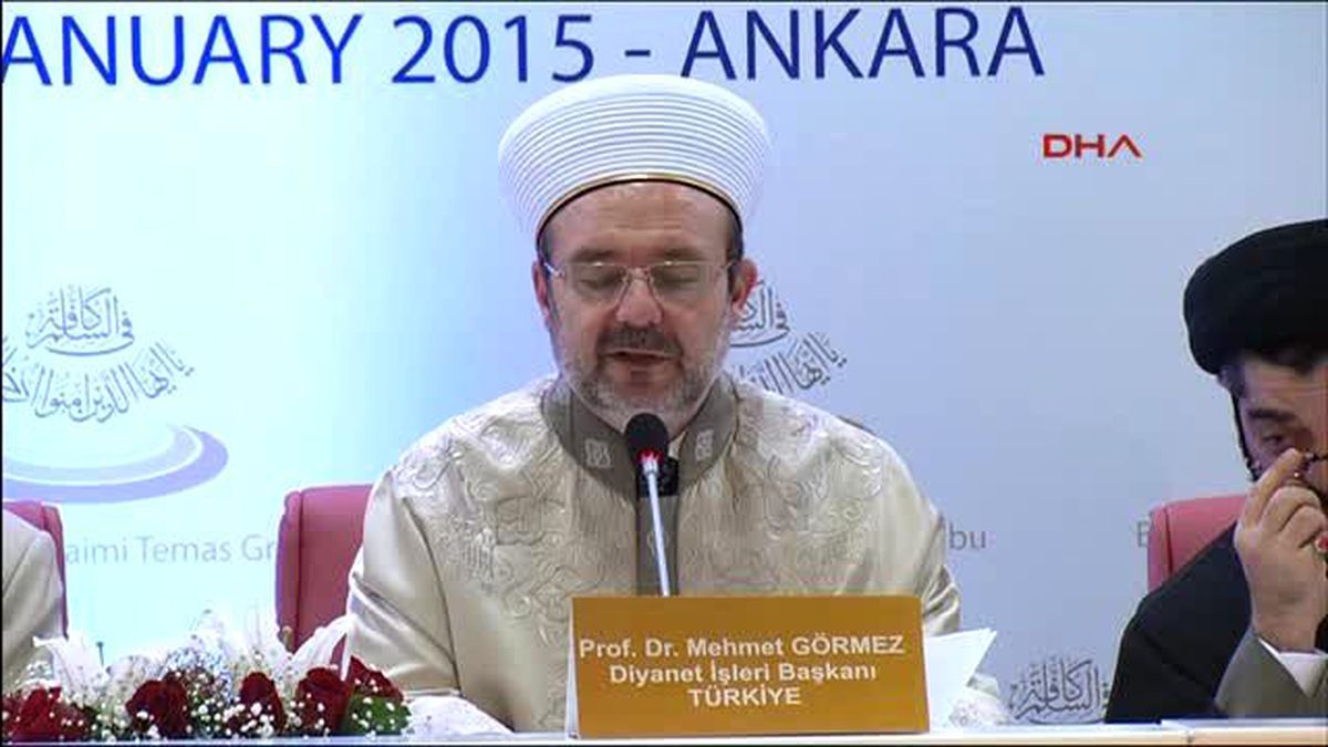 Diyanet İşleri Başkanı Görmez Basın Toplantısı 2