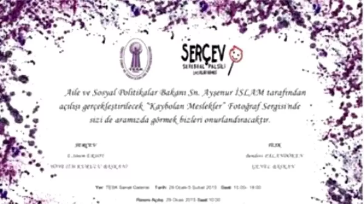 SERÇEV Yararına Sergi Açılacak