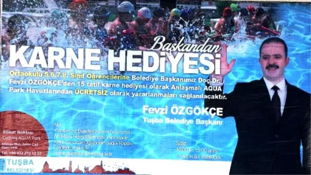 Başkan Özgökçe\'den Öğrencilere Karne Hediyesi