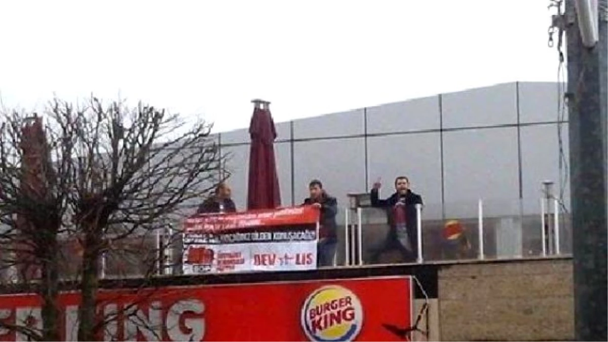 Bursa\'da SDP\'lerden Burger King Protestosu