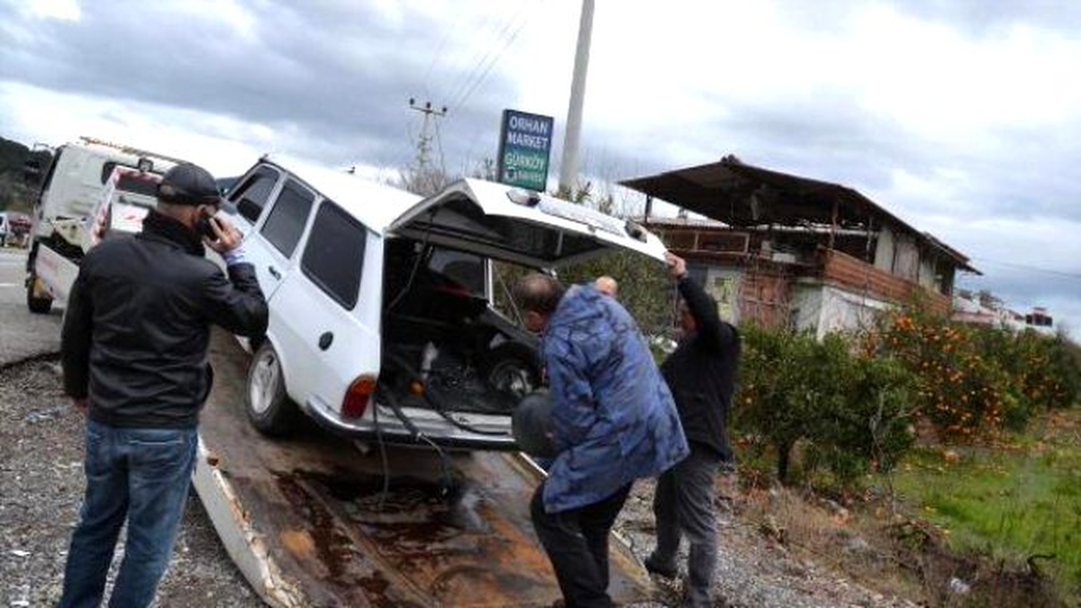 Çalışma Yapılan Yolda Kaza: 1 Yaralı