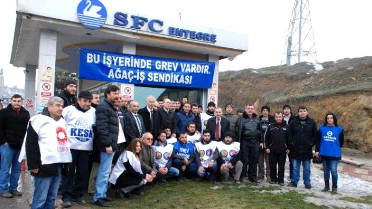 Kastamonu\'da Fabrika İşçilerinin Eylemi Sürdü