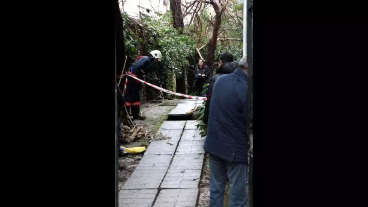 Tarihi Köşkün Yolu Çöktü, 85 Yaşındaki Kadın Kuyuya Düştü