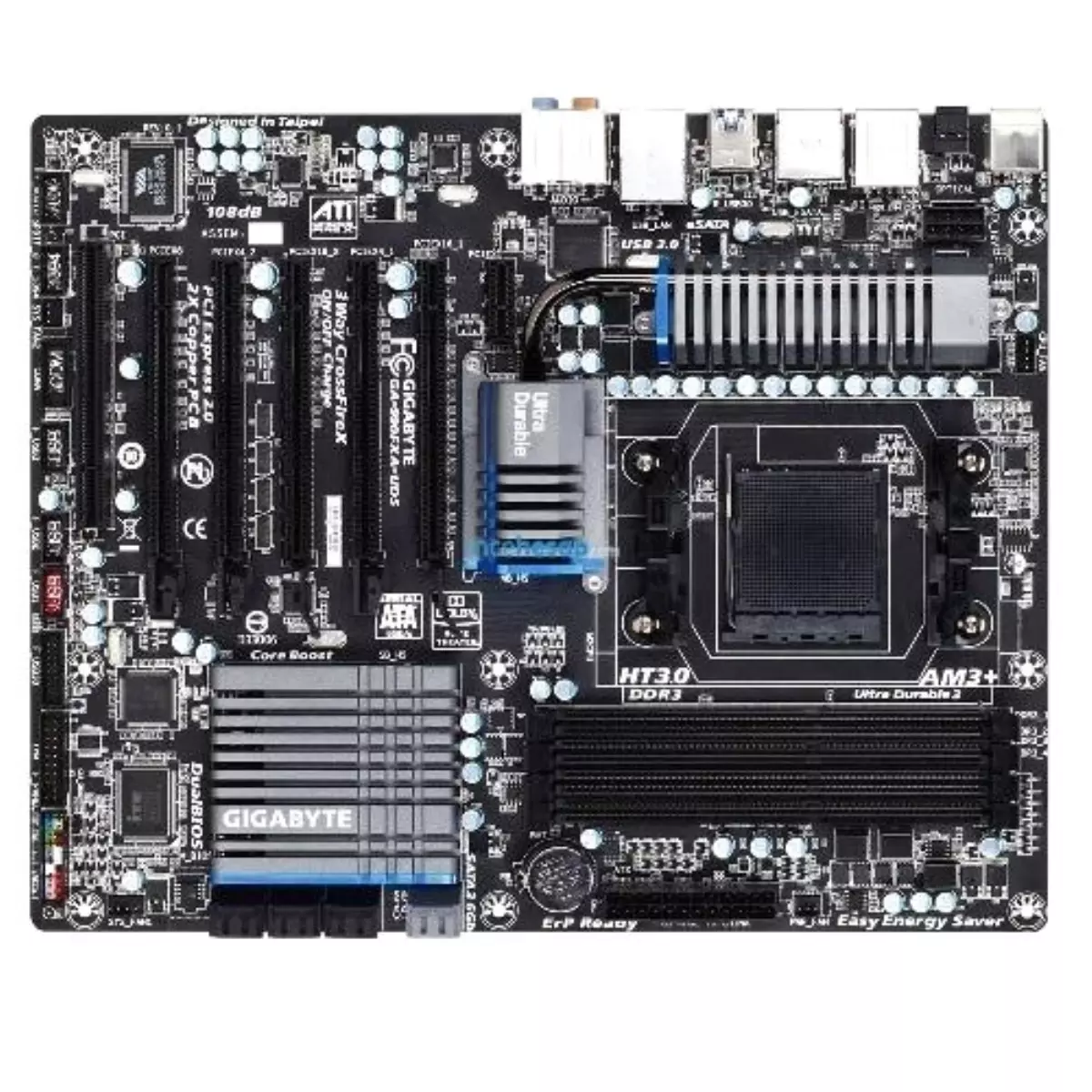 Gigabyte 990fxa-Ud5 Amd Am3+ Ddr3 Glan Sata3 Usb3