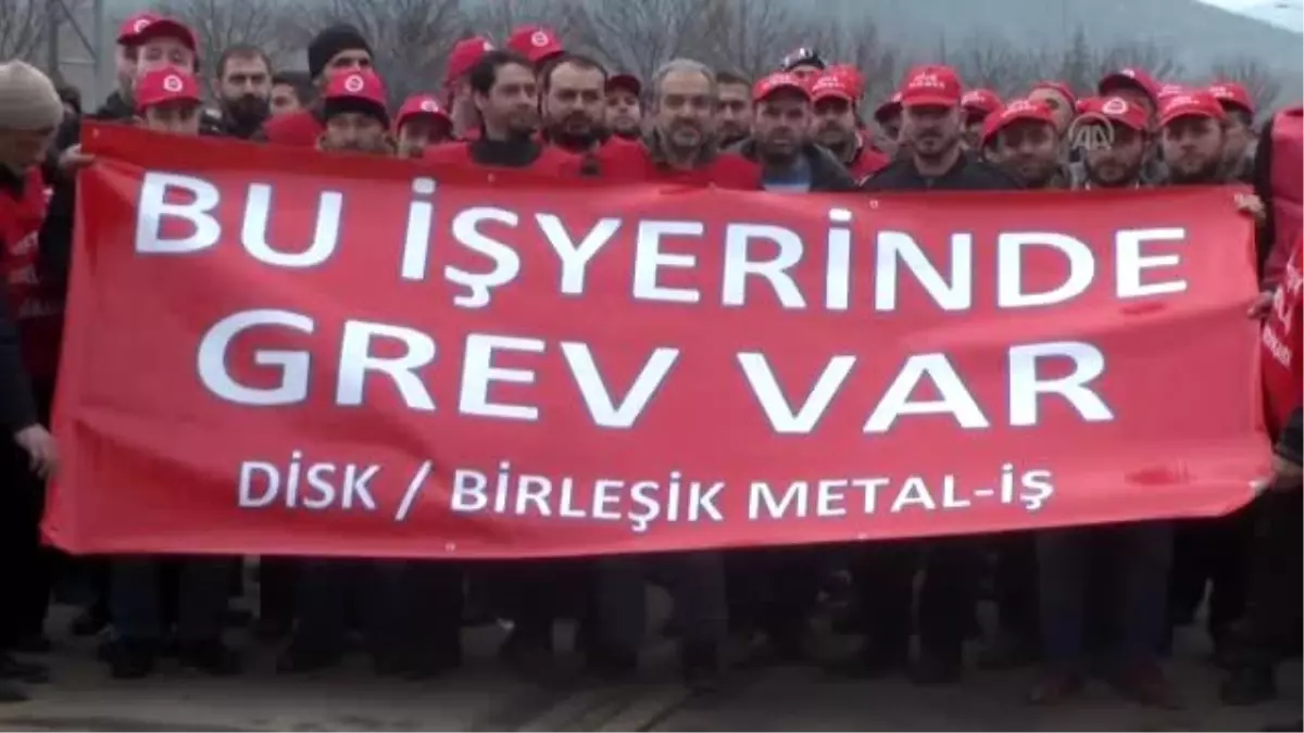 Bilecik'te Metal İşçileri Greve Çıktı