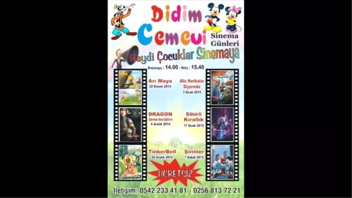 Didim Cemevinden Çocuklara Yönelik Sinema Etkinliği