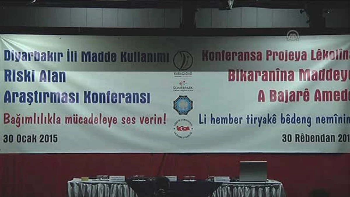 Diyarbakır\'da "Madde Kullanımı Riski Alan Araştırması" Konferansı