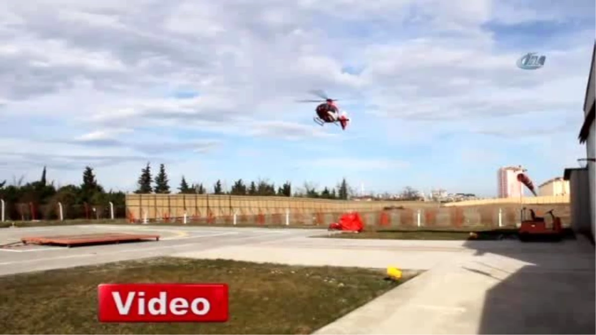 Yaşlı Adamın Yardımına Ambulans Helikopter Yetişti