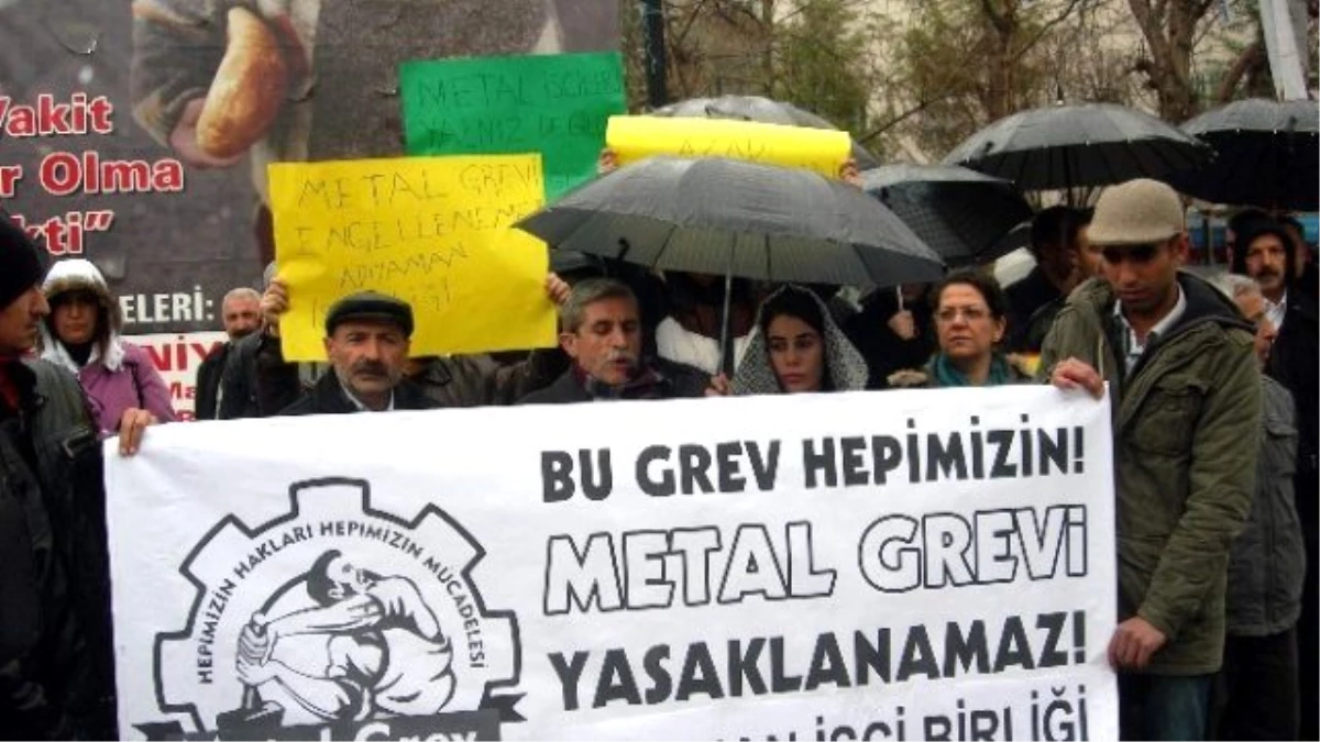 Metal İşçilerine Getirilen Grev Yasağına Tepki