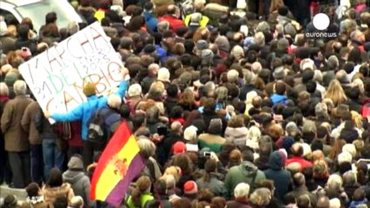 Podemos\'tan Madrid\'de Dev Miting