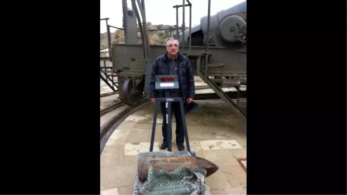 Seyit Onbaşı\'nın Sırtladığı Top Mermisinin Ağırlığı Net 215 Kilo