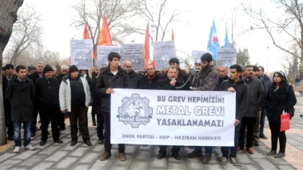 Gaziantep\'te Metal Grevinin Yasaklanması Protesto Edildi