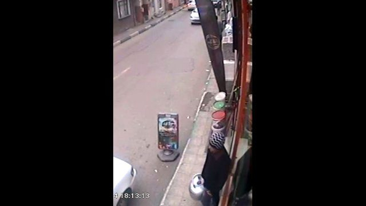 Tüp Hırsızı Güvenlik Kamerasına Yakalandı