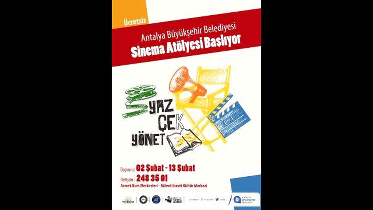 Büyükşehir Belediyesi Sinema Atölyesi Başlıyor