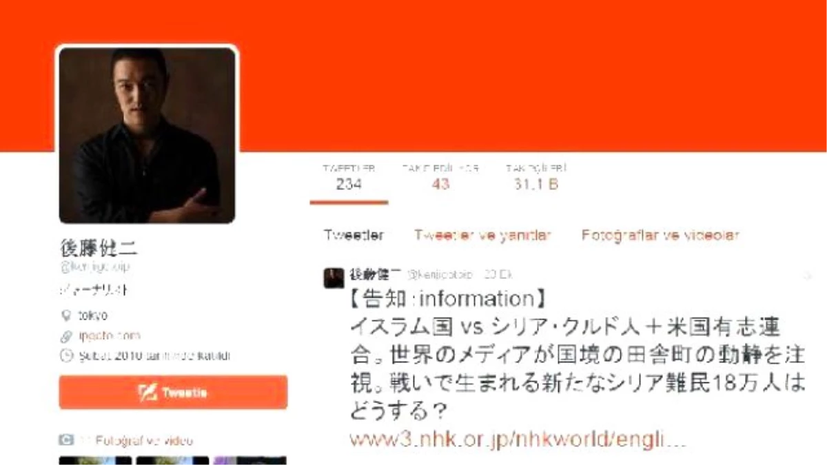 IŞİD\'in Katlettiği Japon Gazetecinin Mesajı Sosyal Medyayı Sarstı