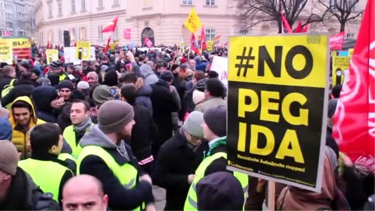 Avusturya\'da Binlerce Kişi PEGIDA\'yı Protesto Etti