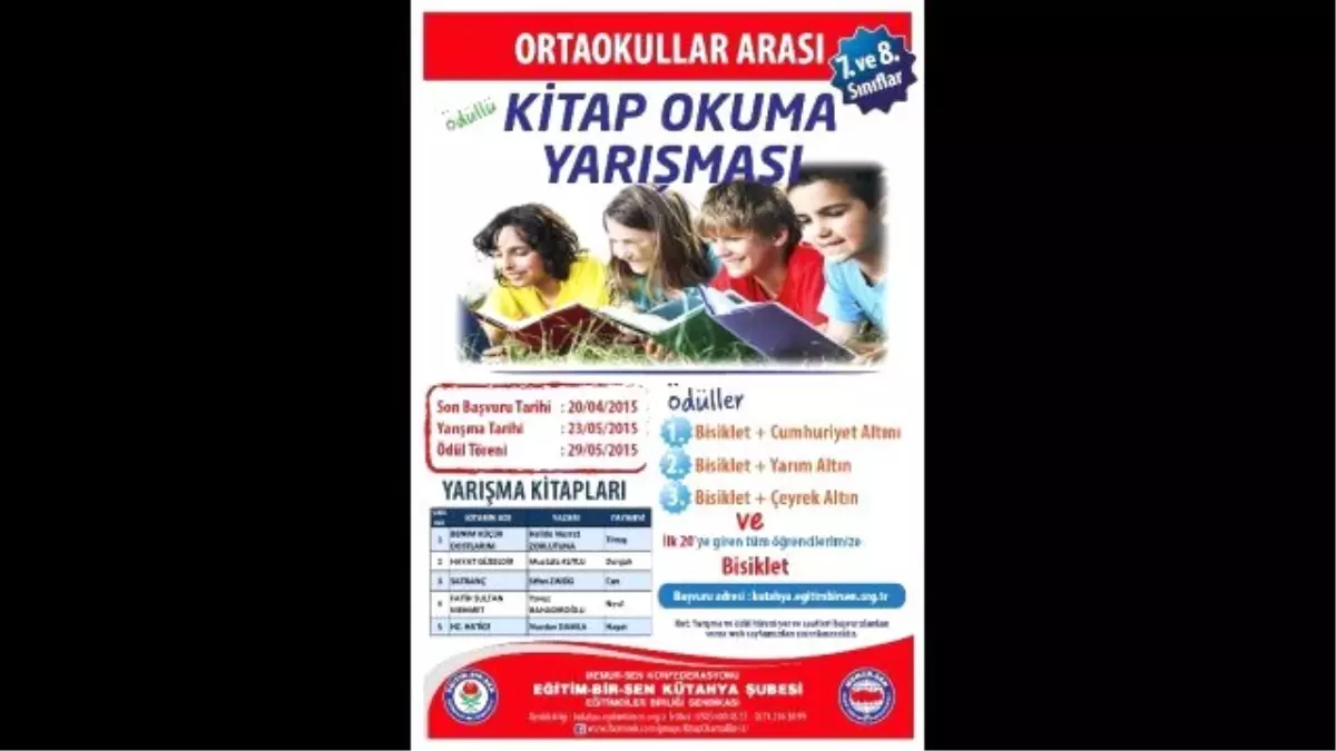 Ödüllü Kitap Okuma Yarışması