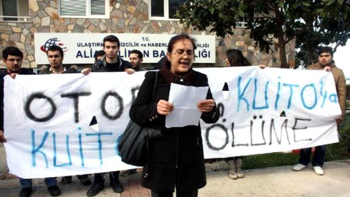 Radyoaktif Atık Yüklü Olduğunu İleri Süren \'Kuito\' Gemisi Aliağa\'ya Söküme Getirildi (2)