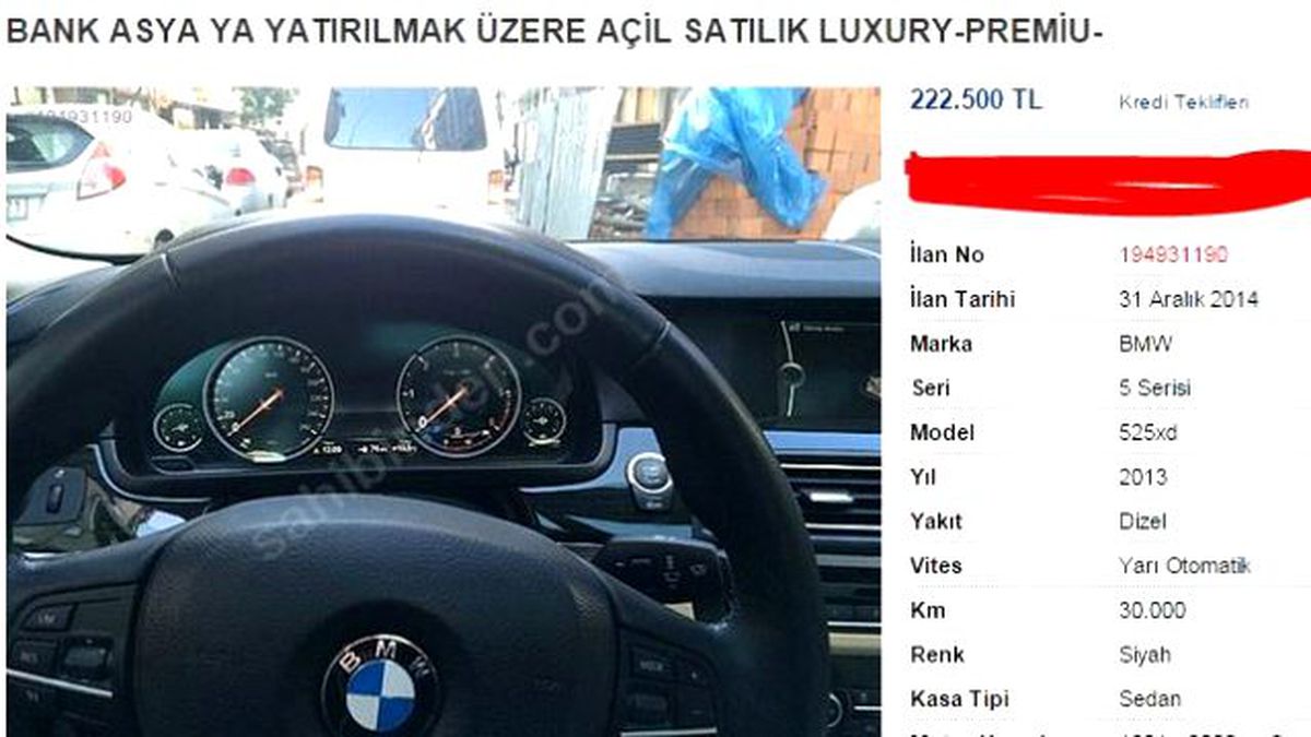 Sahibinden Satılık Araca İlginç Başlık, Sahibinden.com