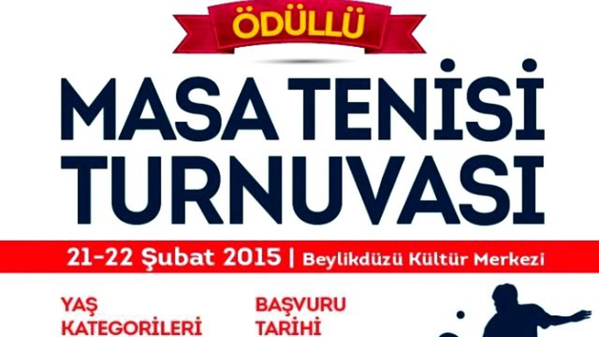 Beylikdüzü\'nde Masa Tenisi Turnuvası Başlıyor