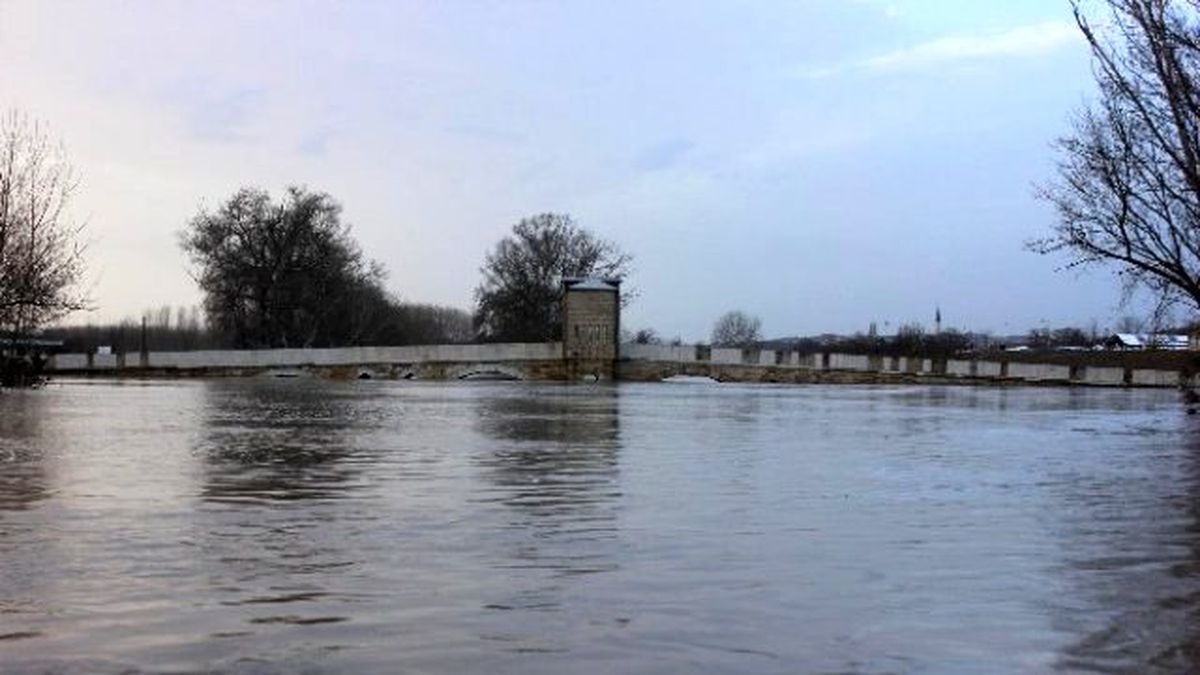 Edirne\'deki Sel ve Su Taşkını, Nehirlerden Görüntülendi