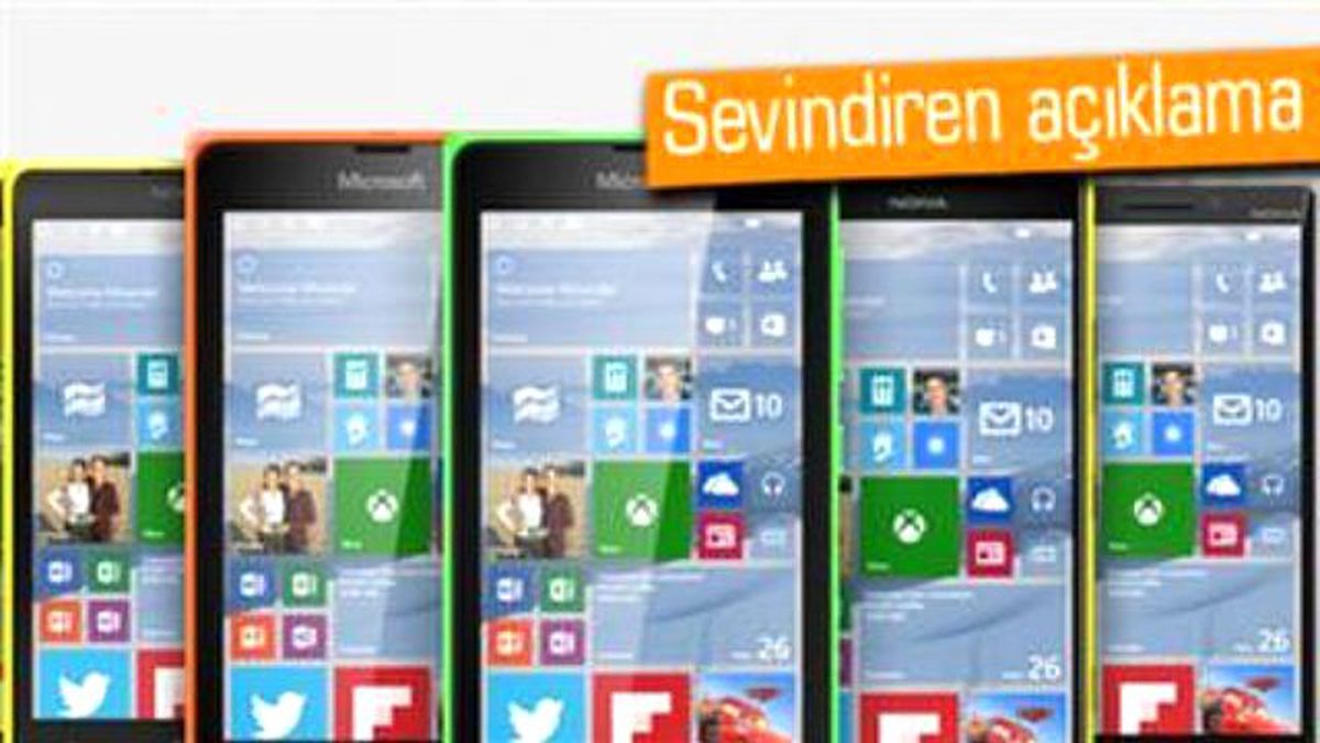 512mb Ram\'li Lumia\'lara Windows 10 Yolda