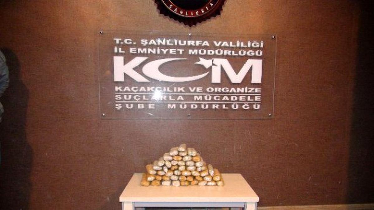 Şanlıurfa\'da 14 Kilogram Eroin Ele Geçirildi