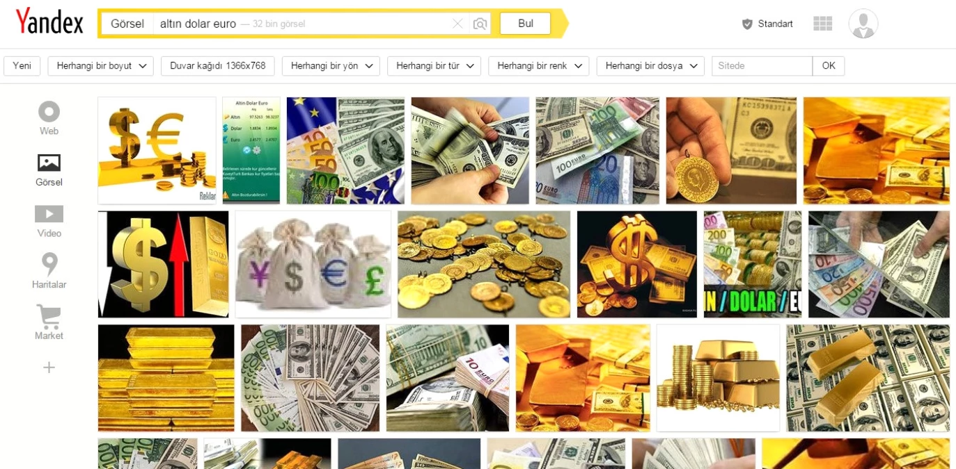 Yandex\'te En Çok Aranan Yatırım Araçları Belli Oldu