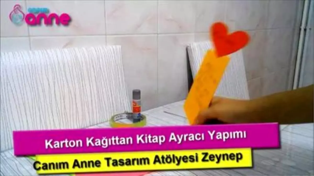 Karton Kağıttan Kitap Ayracı Yapımı