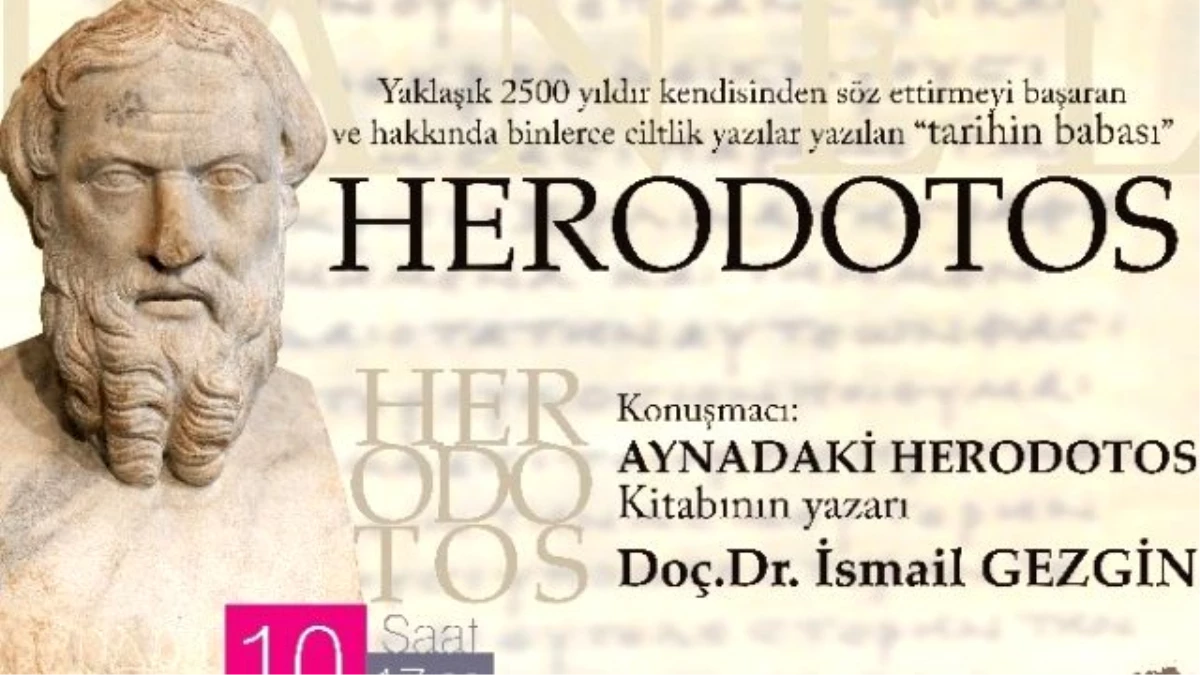 Kuşadası\'nda Herodotos, Anadolu ve Demokrasi Söyleşisi Yapılacak