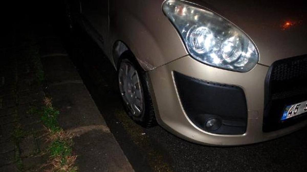 Otomobillerin Lastiklerini Patlattılar