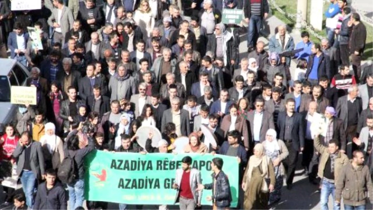 Şanlıurfa\'da Öcalan\'a Özgürlük Yürüyüşü