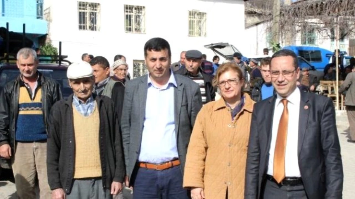 Ayvalık CHP Parti Okulu Akçapınar\'da Fidan Dağıttı