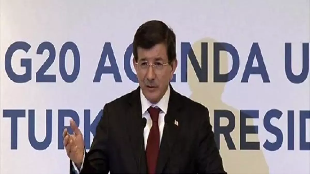 Davutoğlu, G20 Toplantısında İstanbul Planlarını Anlattı