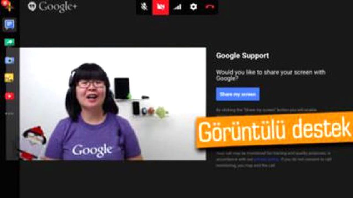 Google\'dan Canlı Destek Hizmeti