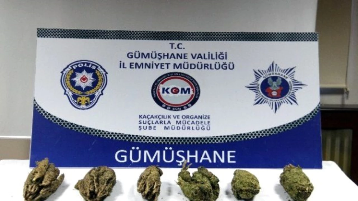 Gümüşhane\'de 2 Kilo 568 Gram Esrar Ele Geçirildi