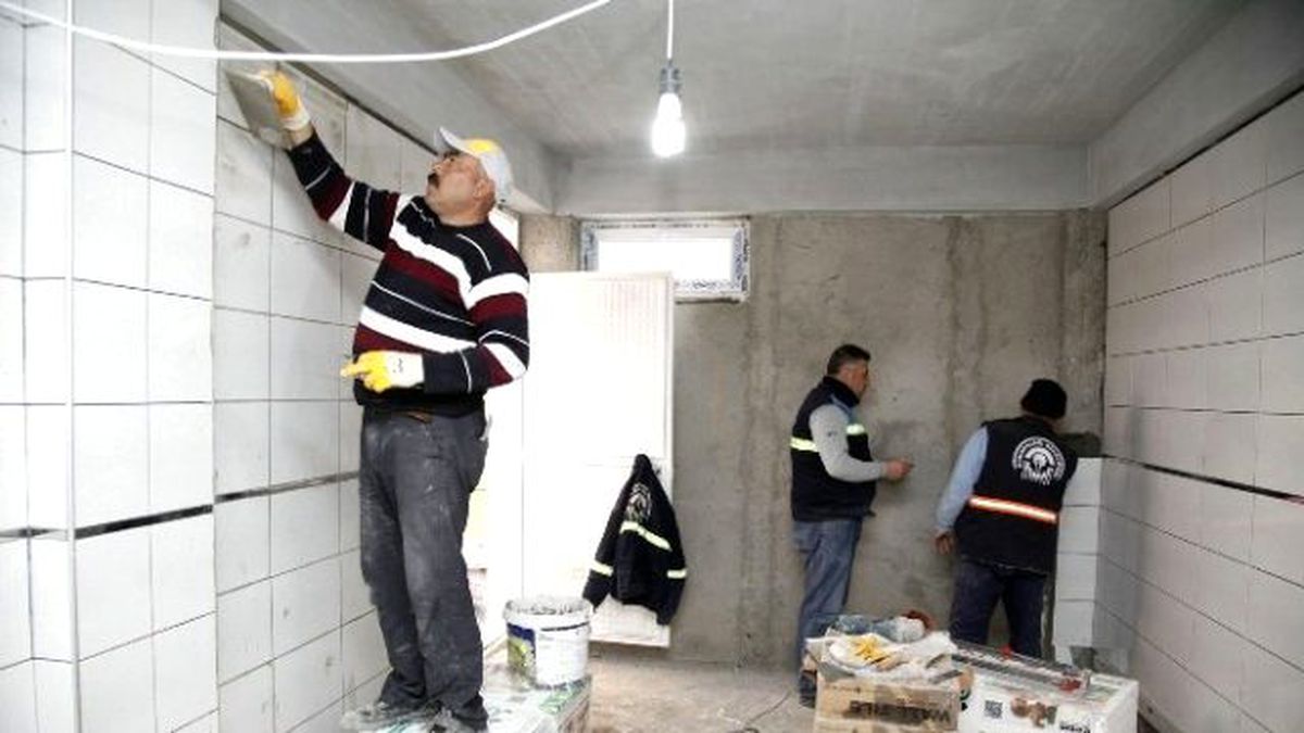 Odunpazarı Belediyesi\'nin Camilerde Onarım Çalışması