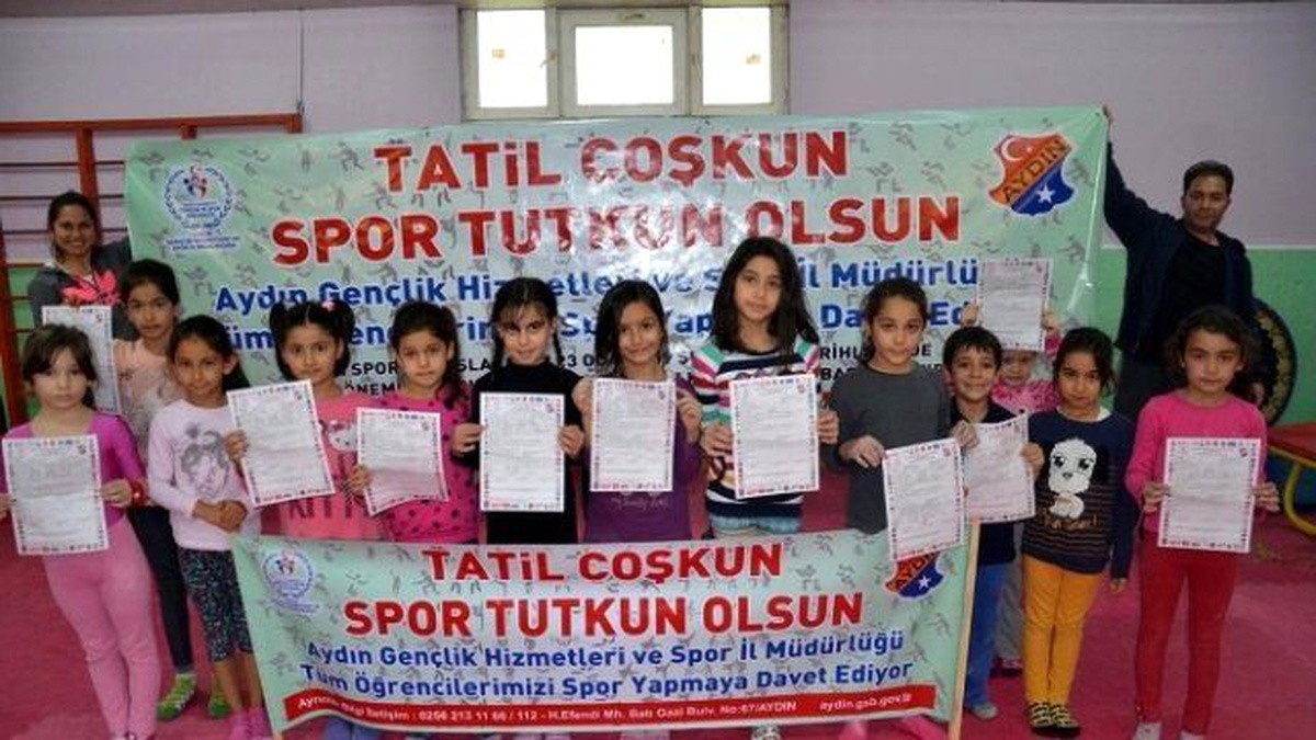 Aydınlı Öğrenciler Tatilde Spor Yaptı